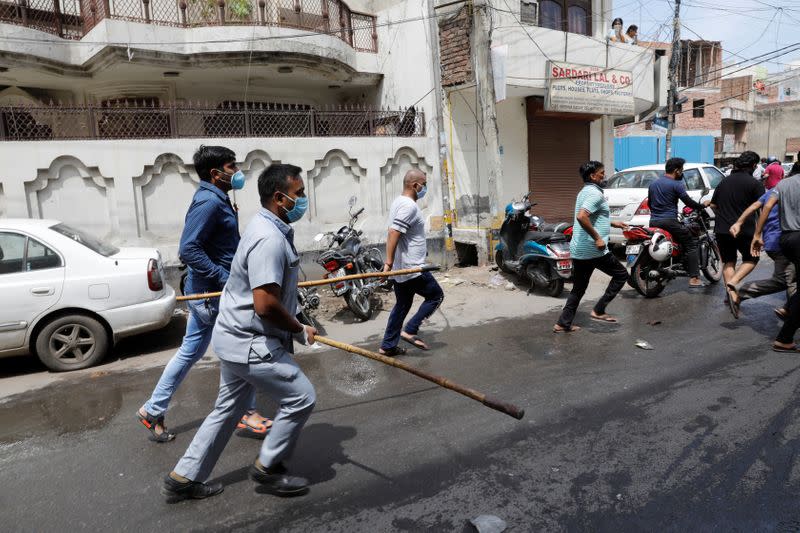 Extended nationwide lockdown to slow spread of coronavirus disease (COVID-19) in New Delhi, India