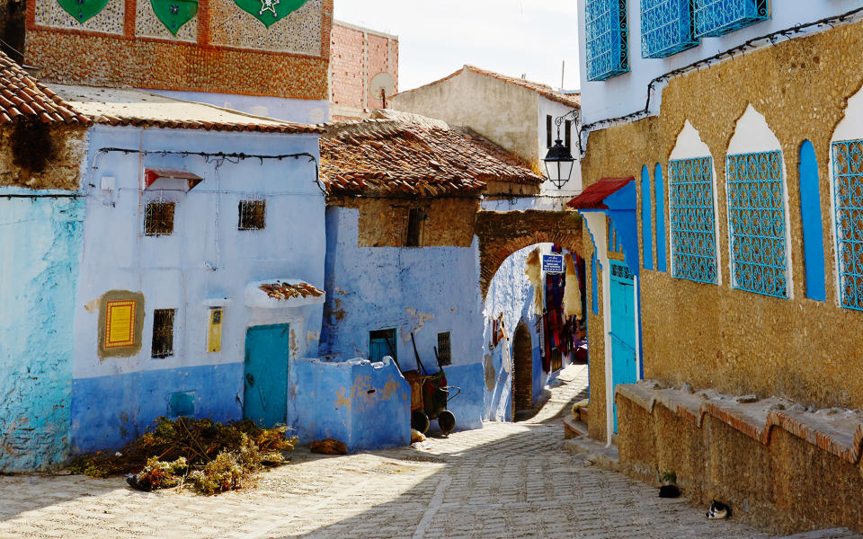 <p>Chefchaouen was founded in 1471 and painted blue in the 1930s by Jewish refugees living in Morocco. The blue is believed to symbolize heaven and the sky.</p>