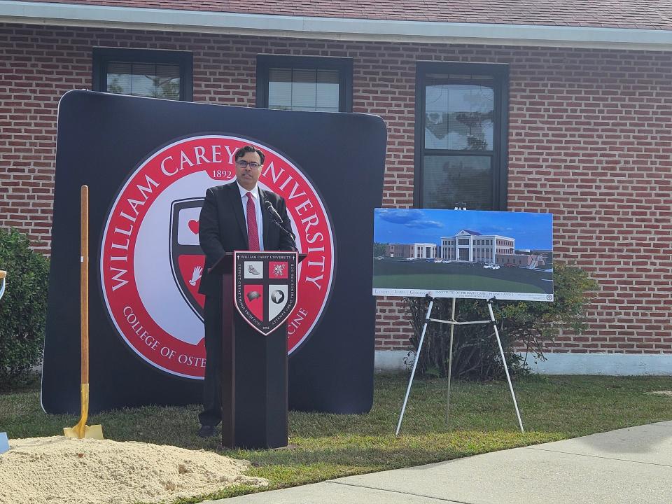 Dr. Italo Subbarao, dean of the WCU College of Osteopathic Medicine, said Tuesday that William Carey University's Institute of Primary Care will benefit Mississippians for generations.