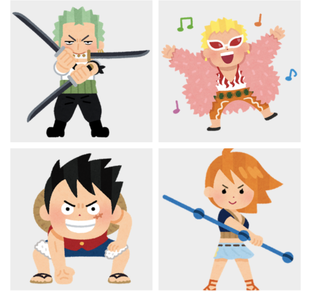 One Piece Characters Log - Luffy And Zoro