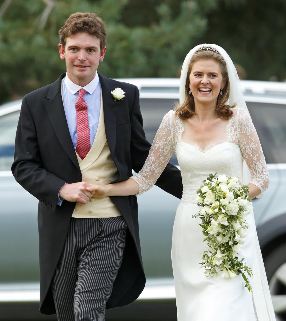 Lady Laura Meade mit Ehemann James bei ihrer Hochzeit 2013. (Bild: Max Mumby/Indigo/Getty Images)