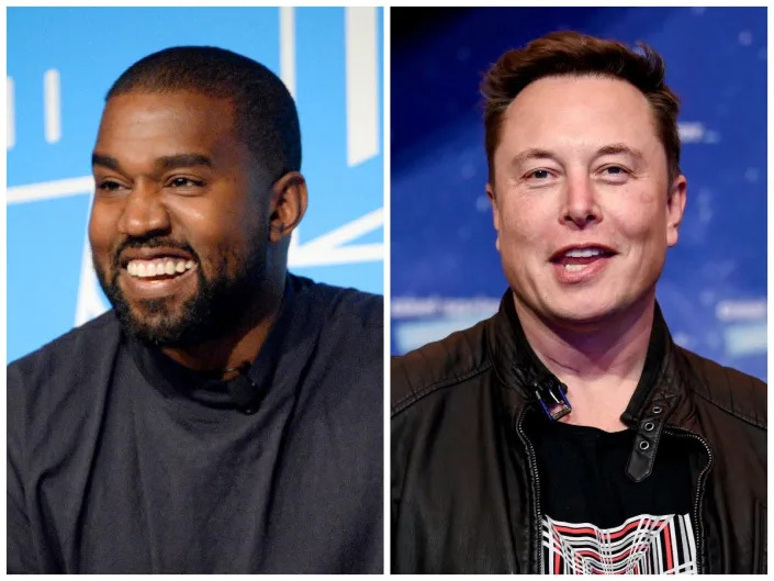 Kanye West and Elon Musk