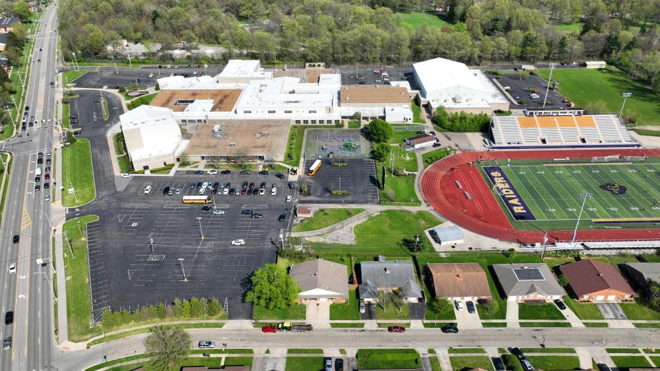 April 18, 2024; Reynoldsburg, Ohio, USA; Reynoldsburg High School Livingston Campus in Reynoldsburg, Ohio and the only high school in the Reynoldsburg City School District.