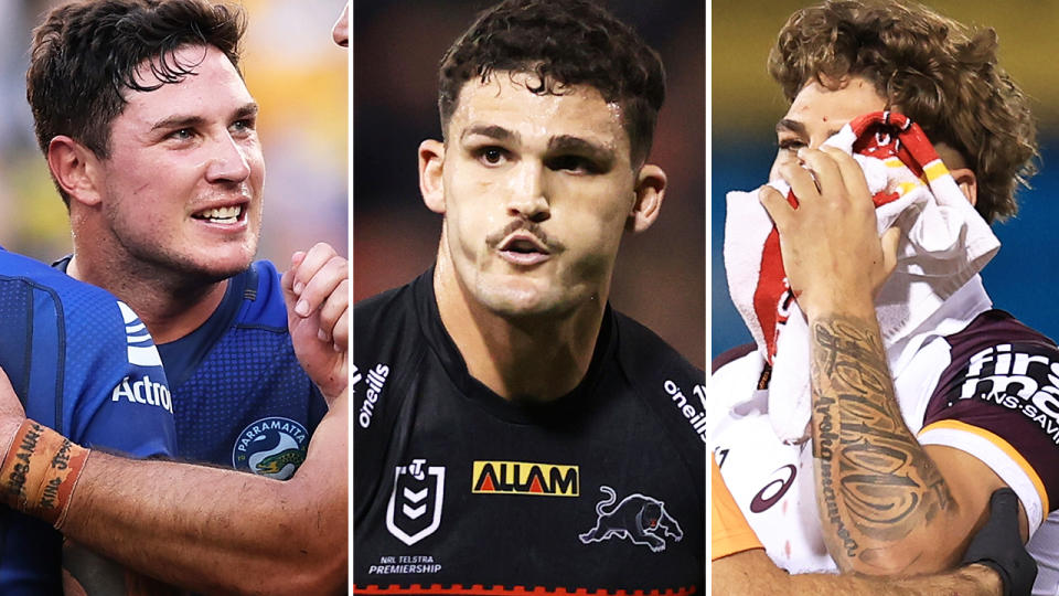 Mitchell Moses, Nathan Cleary and Reece Walsh.