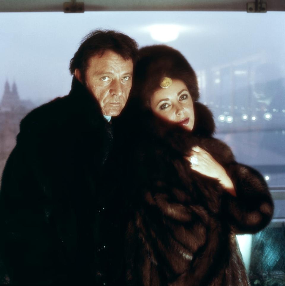 Elizabeth Taylor and her husband, Richard Burton photographed in Budapest, circa 1970s (Norman Parkinson / Iconic Images)