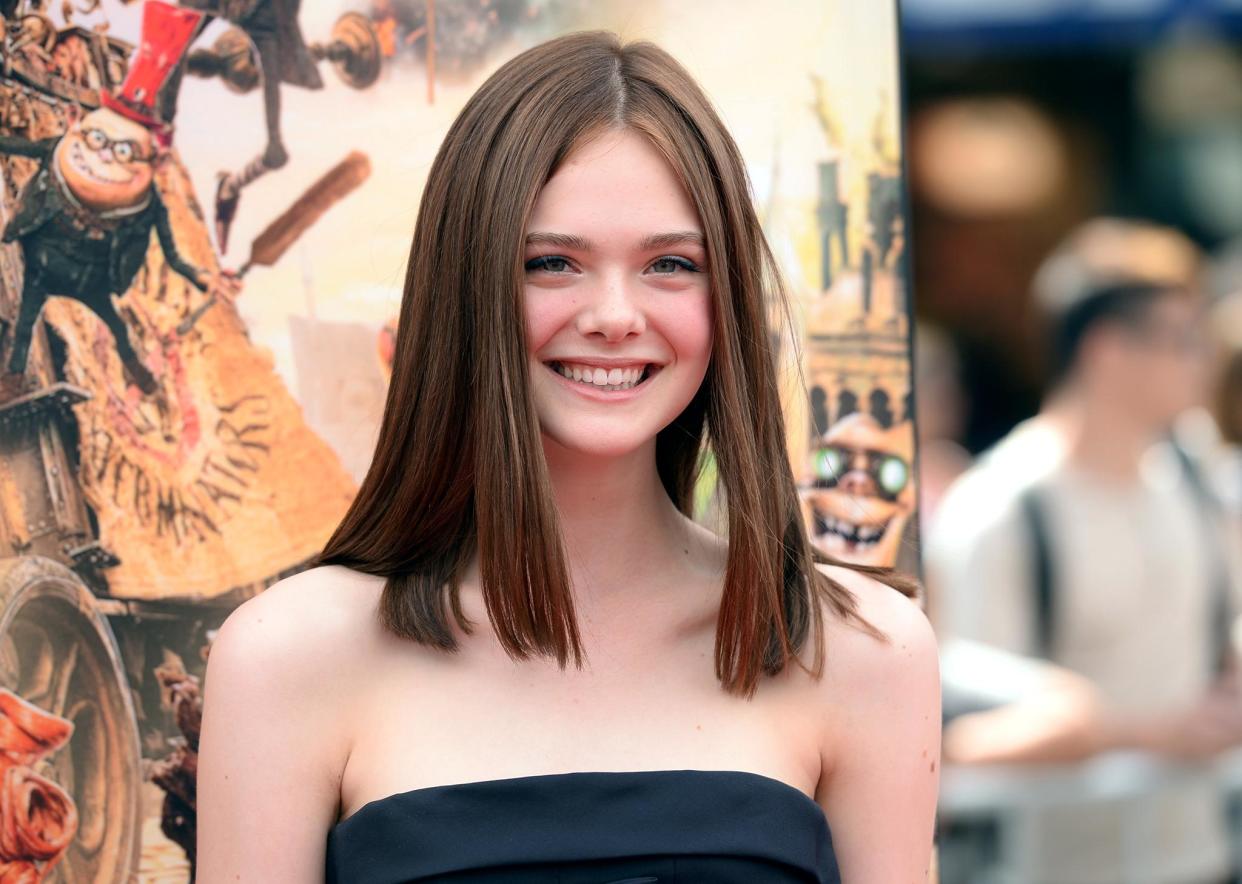 Elle Fanning at the Boxtrolls premiere