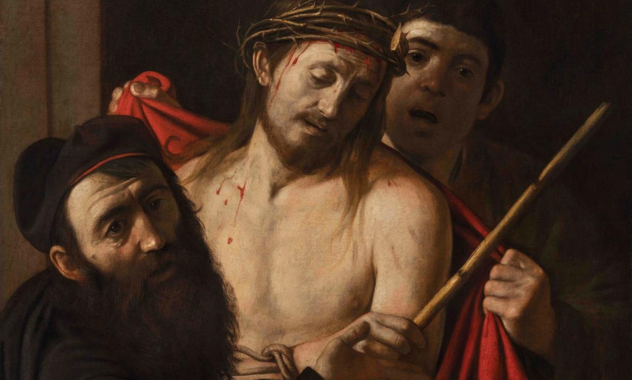 <span>Detail from the Ecce Homo by Caravaggio, previously attributed to the circle of the 17th-century Spanish artist José de Ribera.</span><span>Photograph: Giusti Claudio/AP</span>