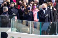 <p>Biden also had <span>all of his grandkids</span> there with him: his late son Beau's children Natalie and Robert Biden (who goes by Hunter) and his son Hunter's children Maisy, Naomi, Finnegan and Beau.</p>