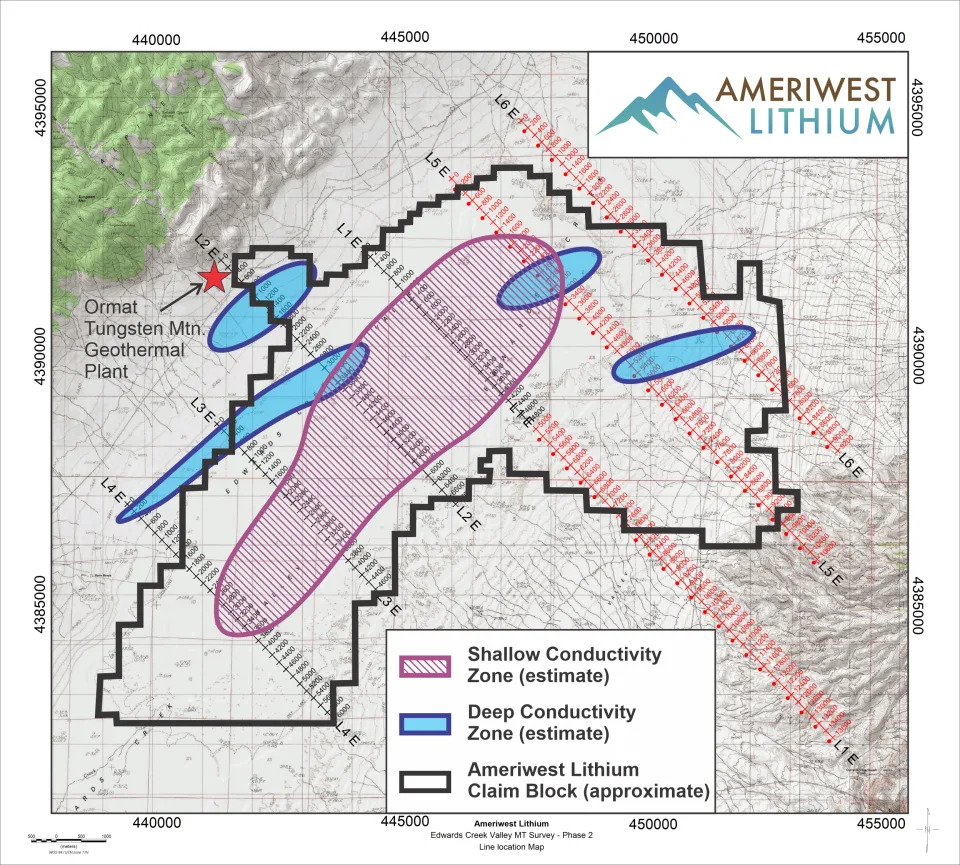 Fig. 1 Edwards Creek Valley MT Survey