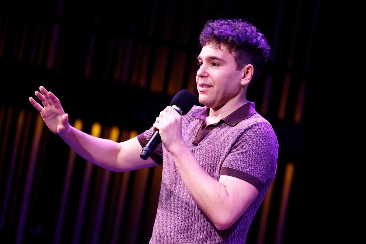 Jon Lovett speaks onstage during the Crooked Media - Lovett or Leave It: Live on Tour, on April 25, 2024 in Washington, DC.