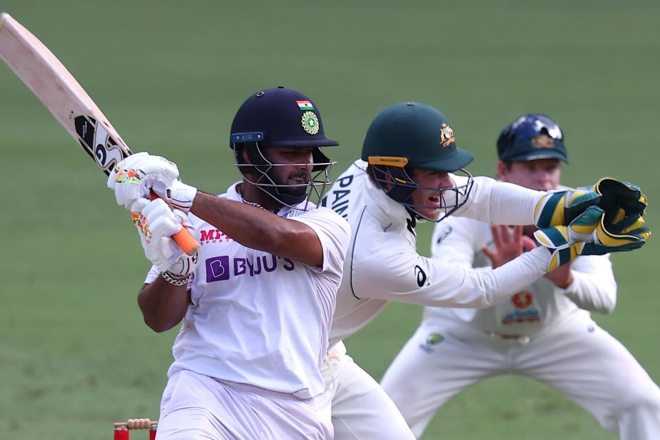 <p>Inspirational: Rishabh Pant was in superb form as India produced a superb comeback against Australia</p> (AFP via Getty Images)