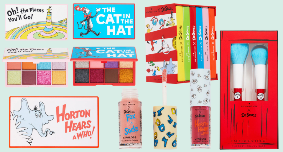 Release your inner child with this incredible Dr Seuss x I Heart Revolution makeup collection. Source: Glam Raider