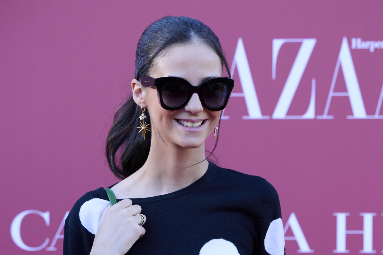 MADRID, SPAIN - JUNE 09: Victoria Federica de Marichalar y Borbon attends the Harper's BAZAAR and Carolina Herrera 'Fun In The Sun' party on June 09, 2022 in Madrid, Spain. (Photo by Carlos Alvarez/Getty Images)