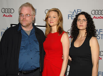 Philip Seymour Hoffman , Laura Linney and director Tamara Jenkins at the Los Angeles AFI Fest screening of Fox Searchlight's The Savages