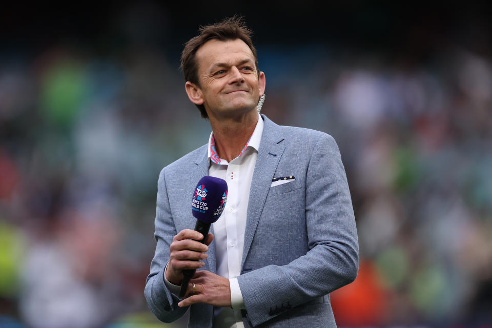 Adam Gilchrist during commentary.