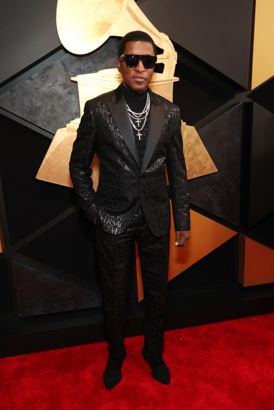 babyface on 66th grammy awards red carpet