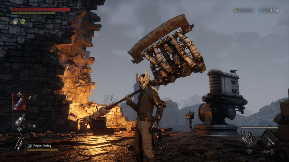 In-game screenshot of Lies of P's insane weapons