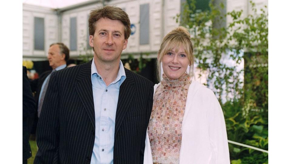 Peter Salmon and Sarah Lancashire at Chelsea Flower Show in 2003