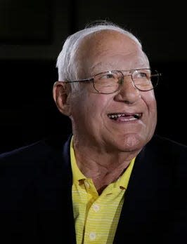 Roger Zatkoff, a member of the 1957 Detroit Lions championship team, photographed in Bloomfield Township on July 26, 2017.