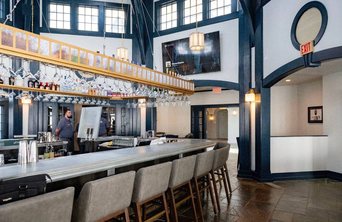 Triplett’s, a pub bar, is one of three new eateries in the renovated Nittany Lion Inn.