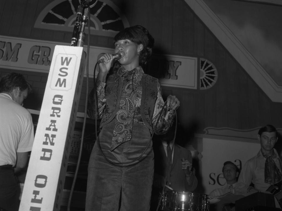 Martell onstage at the Grand Ole Opry in August 1969 - Credit: Country Music Hall of Fame® and Museum