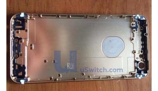 iPhone 6 shell with embedded Apple logo seemingly seen for first time