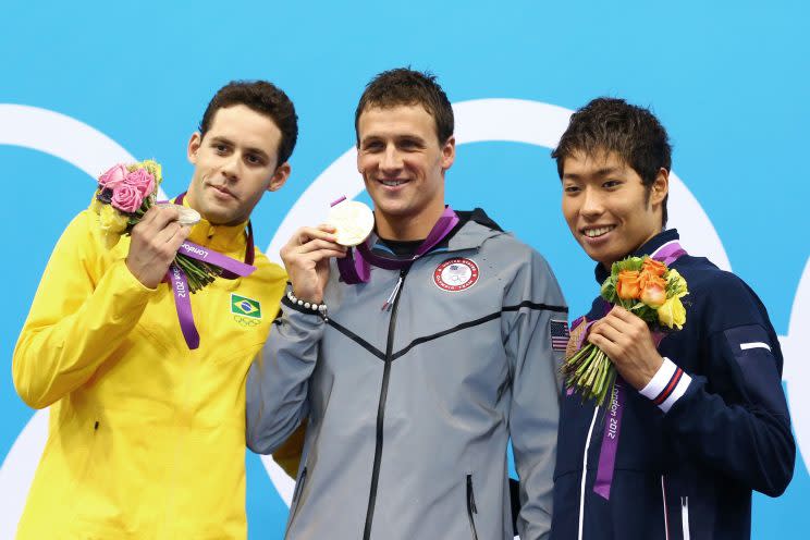 Olympic athletes receive medals