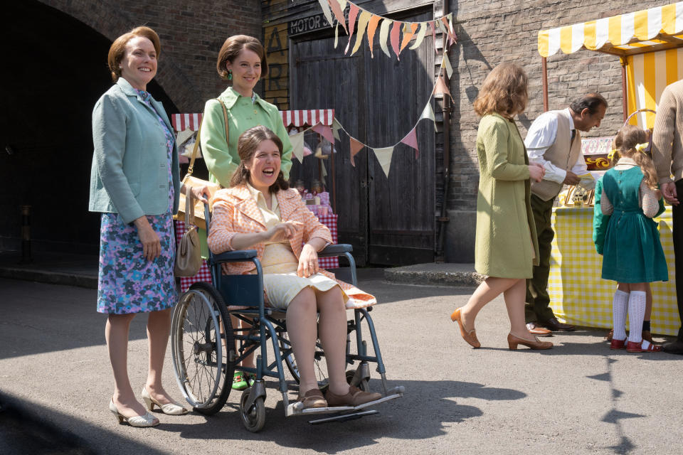 Jennifer Hennessy, Rosie Jones and Georgia Alexandra in Call the Midwife (BBC).