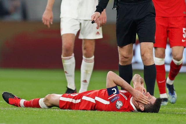 Poland captain Robert Lewandowski will miss Wednesday's trip to Wembley through injury