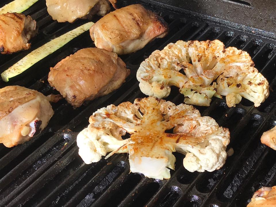 Grilled cauliflower