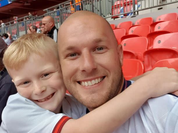 James-Lee with his dad Lee Howick (Picture: SWNS)