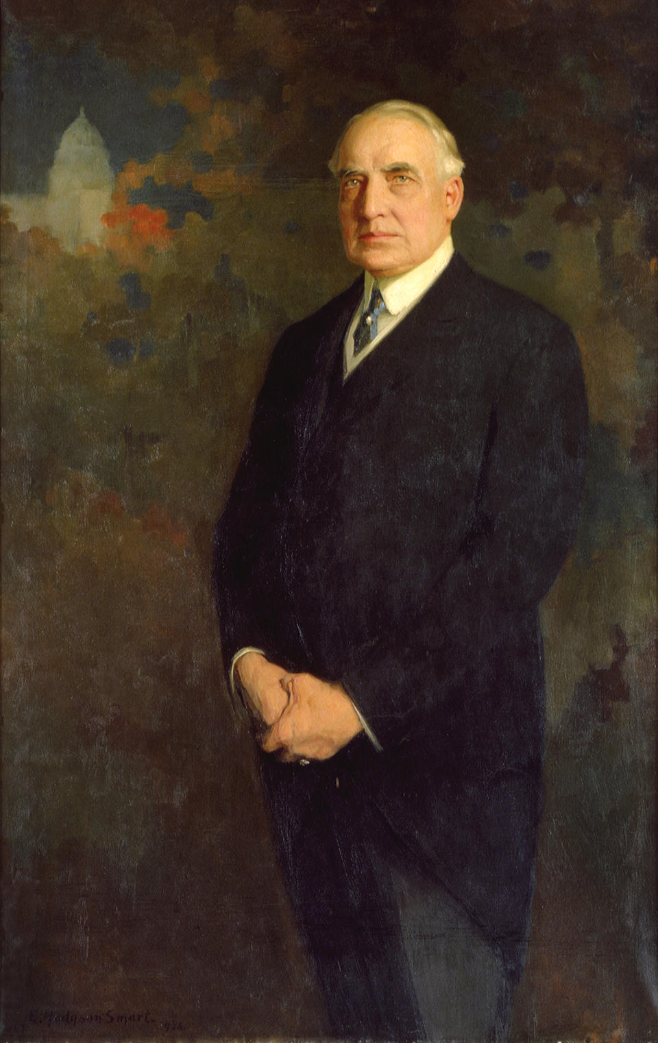 El retrato oficial del presidente estadounidense Warren G Harding. (Wikimedia Commons / Public Domain)