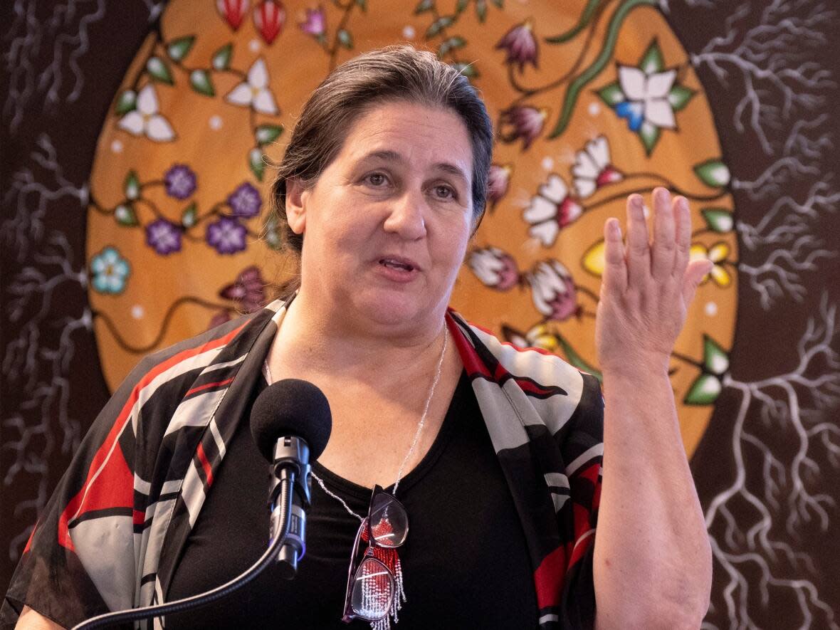 The Native Women’s Association of Canada announced Friday that CEO Lynne Groulx is leaving the organization. (Adrian Wyld/The Canadian Press - image credit)