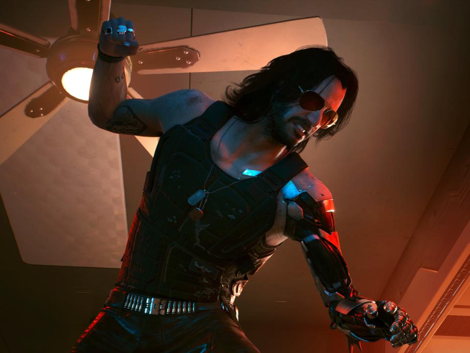 Keanu Reeves as Johnny Silverhand in Cyberpunk 2077 (CD Projekt Red)
