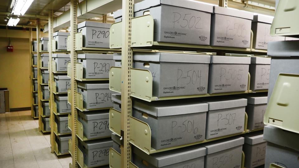 The Cincinnati Enquirer Photo Archive is stored in more than 1,200 boxes inside the stacks of the Cincinnati & Hamilton County Public Library.