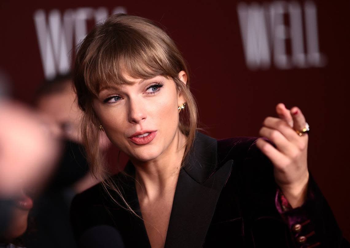 Taylor Swift in November 2021 in New York. (Dimitrios Kambouris/Getty Images/TNS)