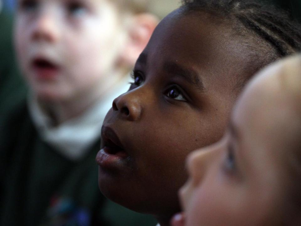 Primary school pupils in Bristol, England. Matt Cardy/Getty Images: Getty