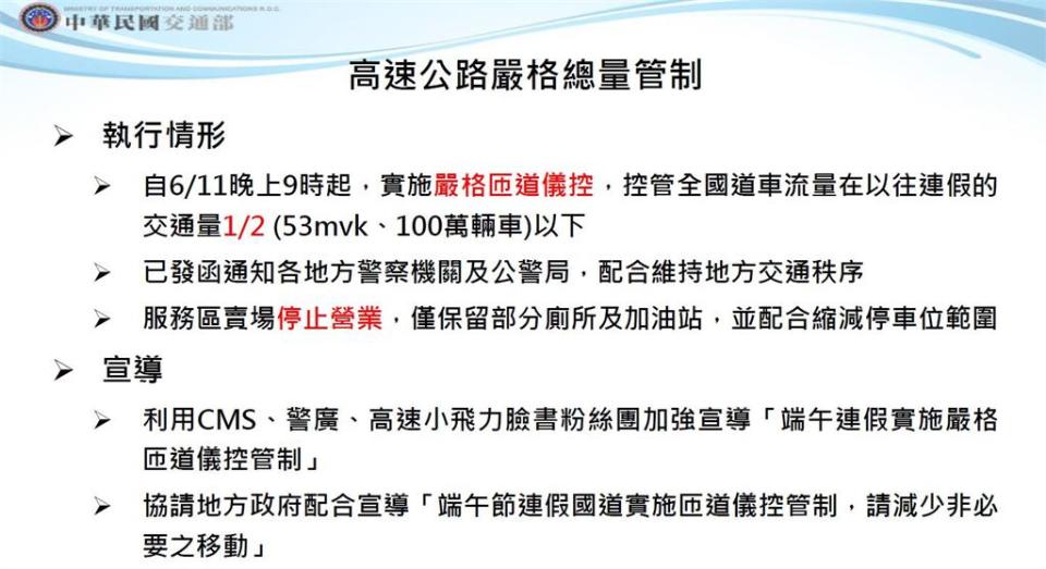 快新聞／端午連假採匝道儀控！ 王國材：超過總量「車輛不給上去」