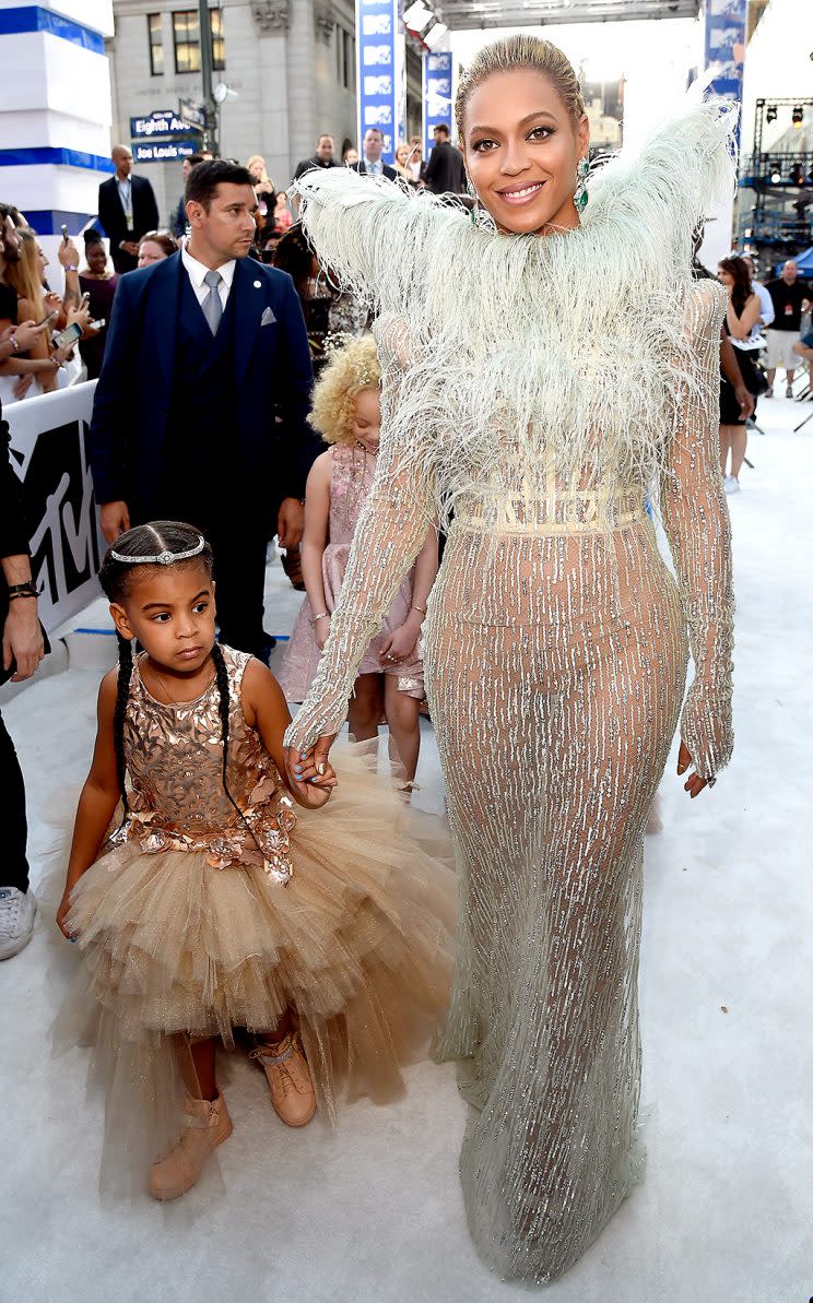 Blue and Bey (Photo: Kevin Mazur/WireImage)