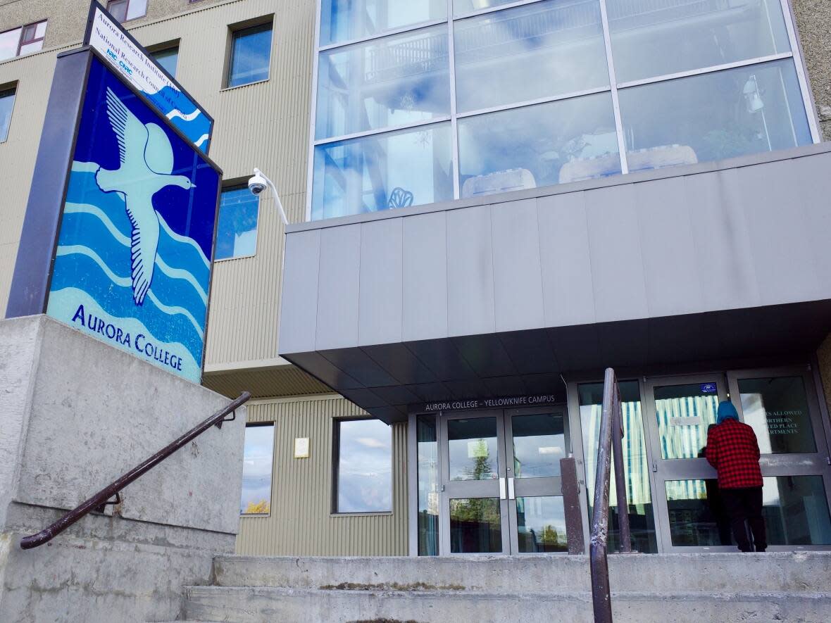 Aurora College's Yellowknife campus shares a building downtown with Northern United Place. Mayor Rebecca Alty says students deserve a better and bigger space for their education. (Walter Strong/CBC - image credit)