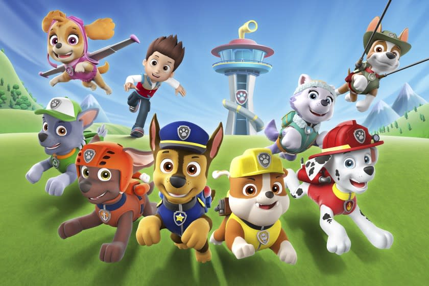 Ryder and his pups from the Nickelodeon series "PAW Patrol."