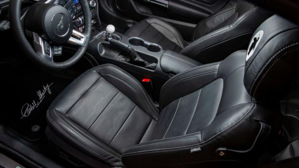 The impressive interior of the exclusive Centennial Edition Mustang.