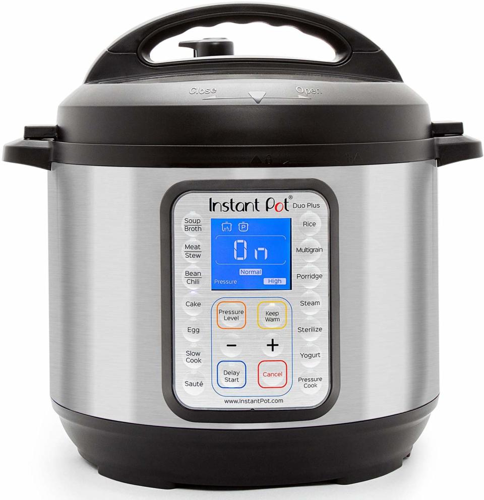 Instant Pot IP-DUO Plus60 Electric Pressure Cooker, 6 quart 9-in-1, Stainless Steel/Black