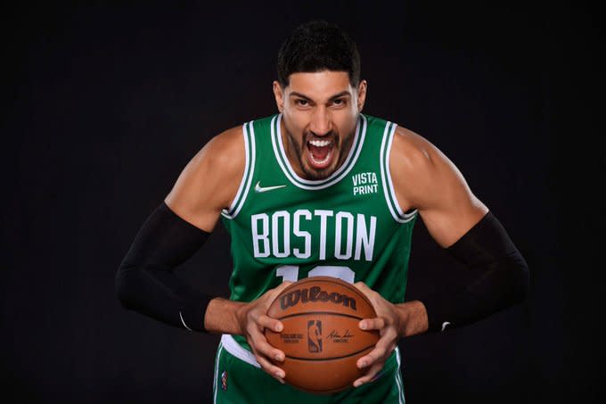 美國職籃NBA球星坎特(Enes Kanter) 。   圖：翻攝自坎特推特