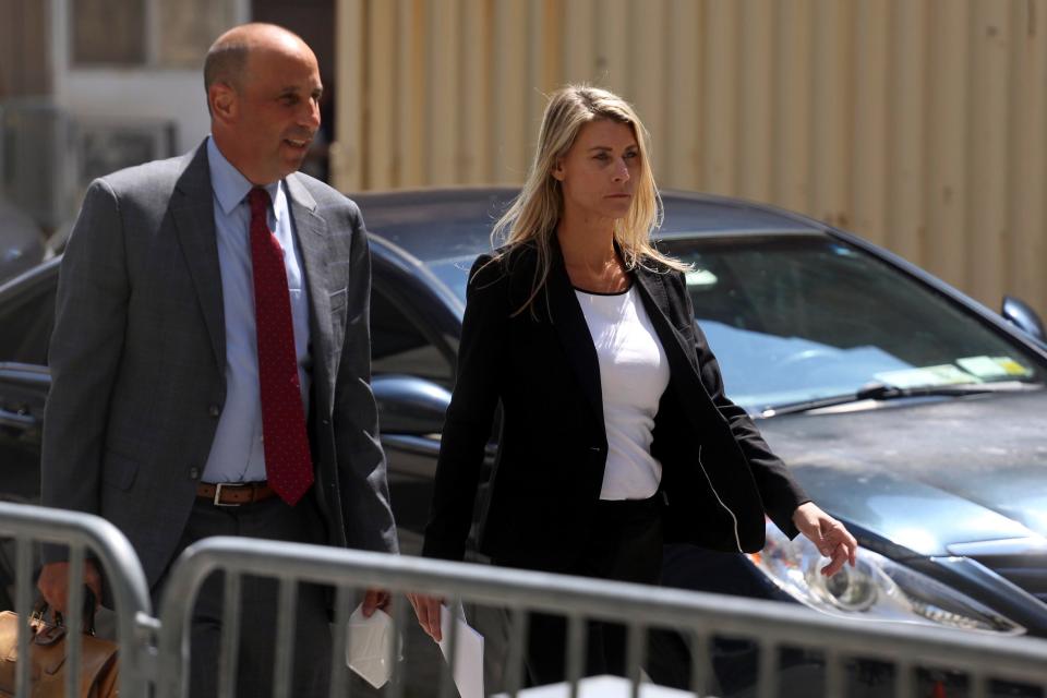 Aimee Harris, 40, of West Palm Beach, leaves Federal District Court in Manhattan on Aug. 25, 2022, after pleading guilty to stealing a diary and other belongings of President Joe Biden’s daughter, Ashley Biden, and selling them to the conservative group Project Veritas in the final weeks of the 2020 campaign.