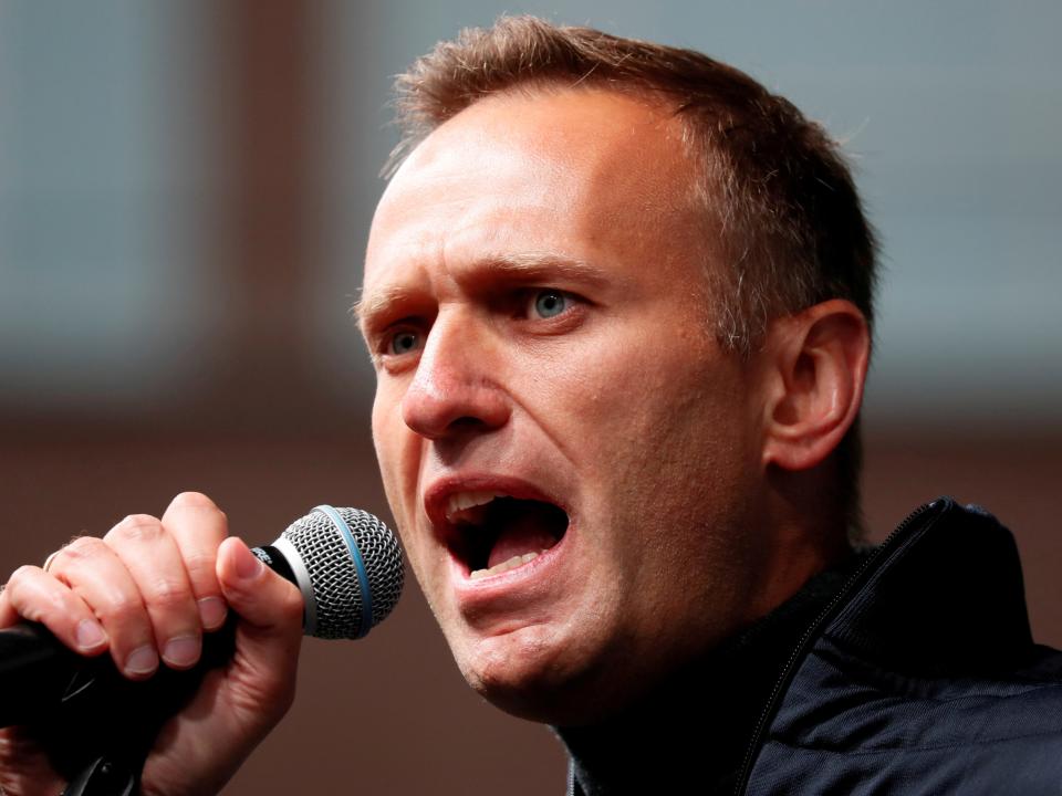 Alexei Navalny was arrested in January upon his return from Germany, where he had been recovering from a nerve-agent poisoning (REUTERS/Shamil Zhumatov)