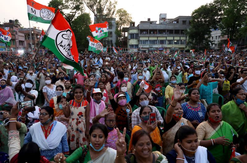 FILE PHOTO: Election campaign rally ahead the forth phase of the state election, in Kolkata