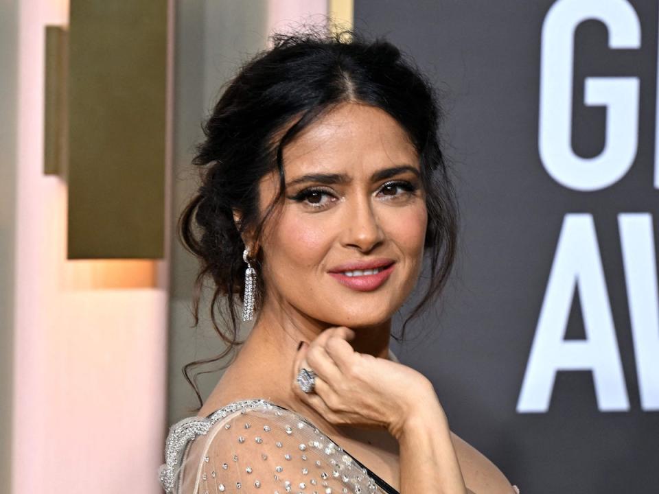 Salma Hayek says Channing Tatum ‘nearky killed’ her (AFP via Getty Images)