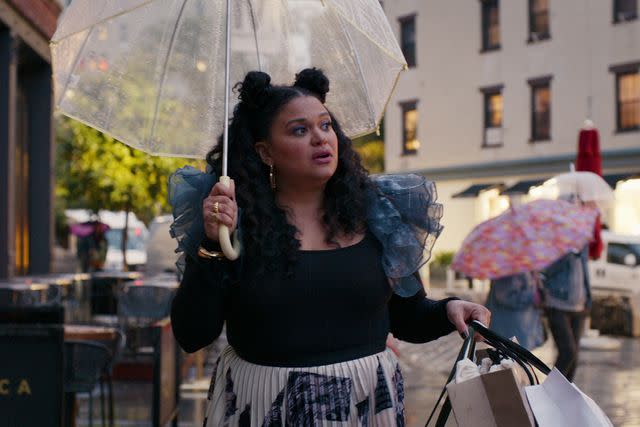 <p>Courtesy of Netflix</p> Michelle Buteau on 'Survival of the Thickest'