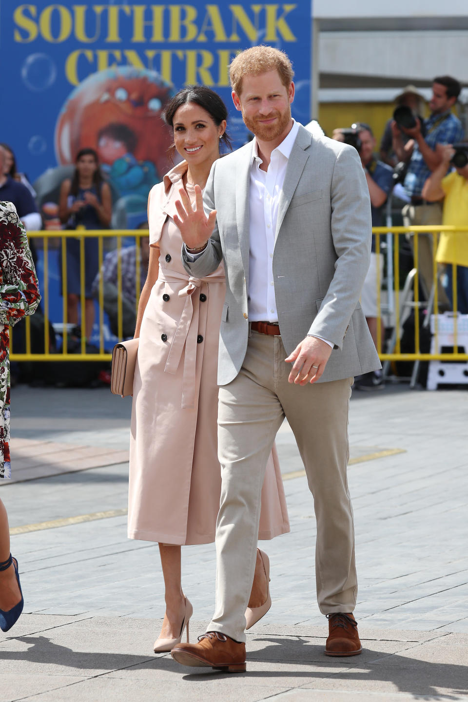 Yet again, the stunning Duchess was wearing a millennial pink blazer dress by under-the-radar label, House of Nonie. Photo: Getty Images